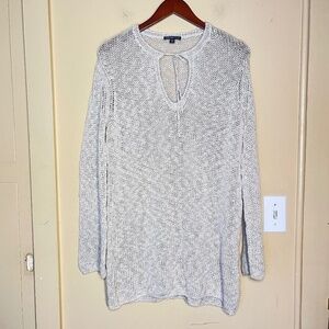 James Perse White Knit Top
